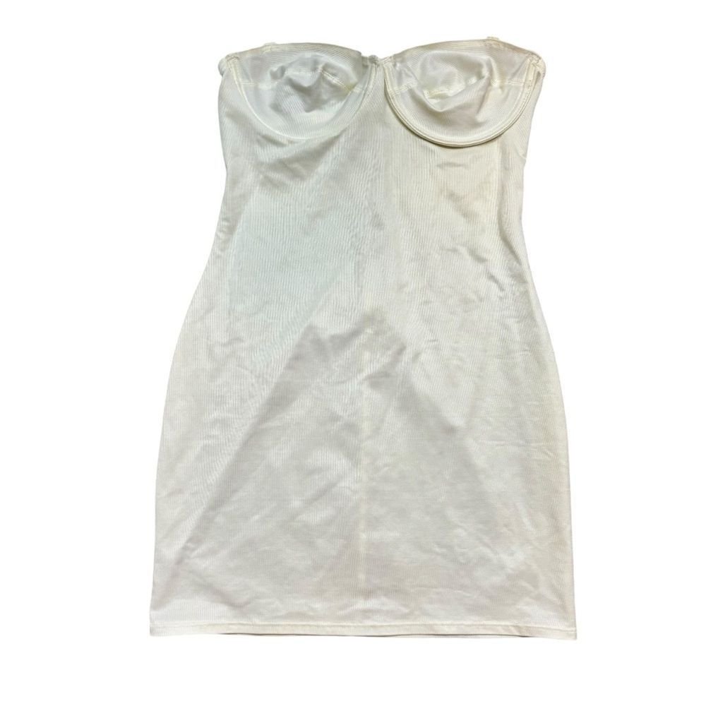 Vintage Weight Watchers In Control White Full BodyCon Slip Shaper Strapless 36B